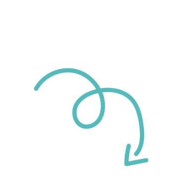 soyut ok el çizimi şekli