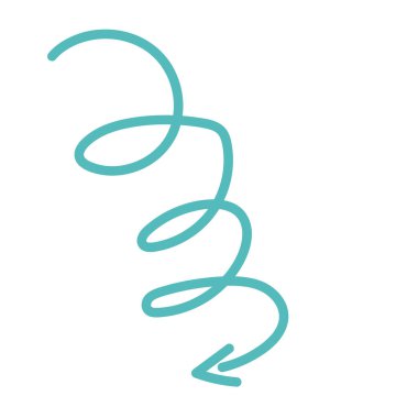 soyut ok el çizimi şekli