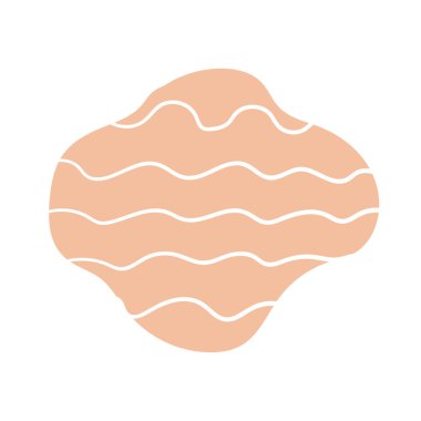 Soyut Geometrik Doddle Şekil Pastel Rengi