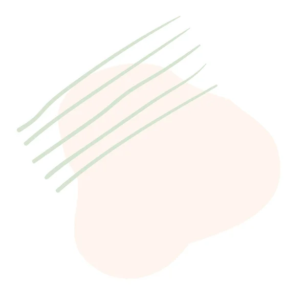 Abstrait Géométrique Doddle Forme Couleur Pastel — Image vectorielle