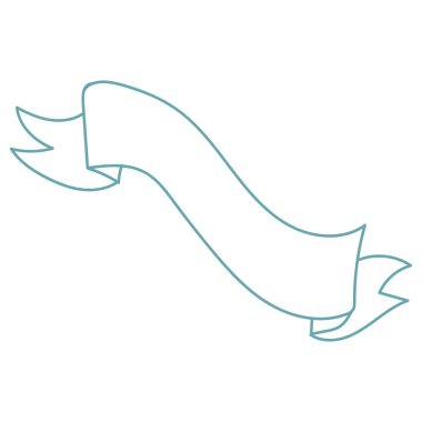 el çizimi kurdele soyut element tasarımı