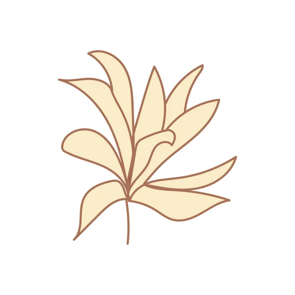 Cute Nature Leaf Illustration Vector Elements Design — Stock vektor