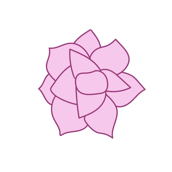 Flower Illustration Vector Elements Design — Vetor de Stock