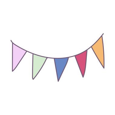 hand drawn party ornaments vector elements illustration