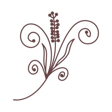 Nature line art Vector elements illustration