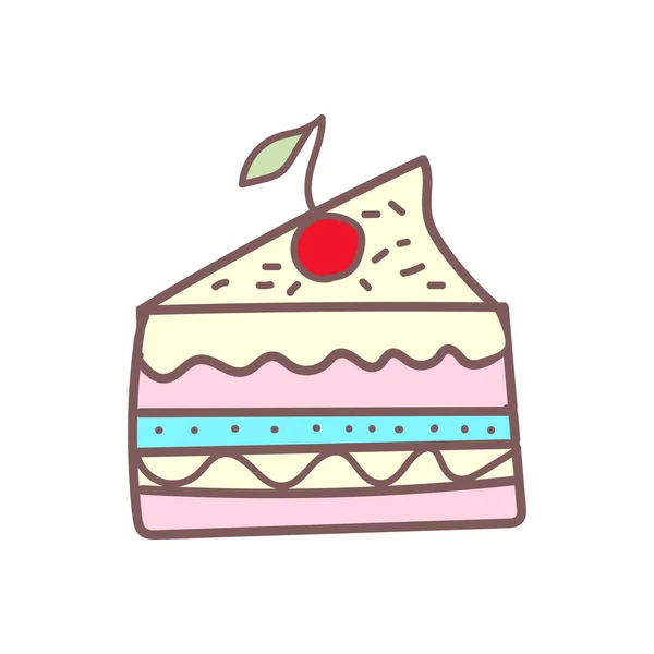 Cake Party Vector Elements Illustration — ストックベクタ
