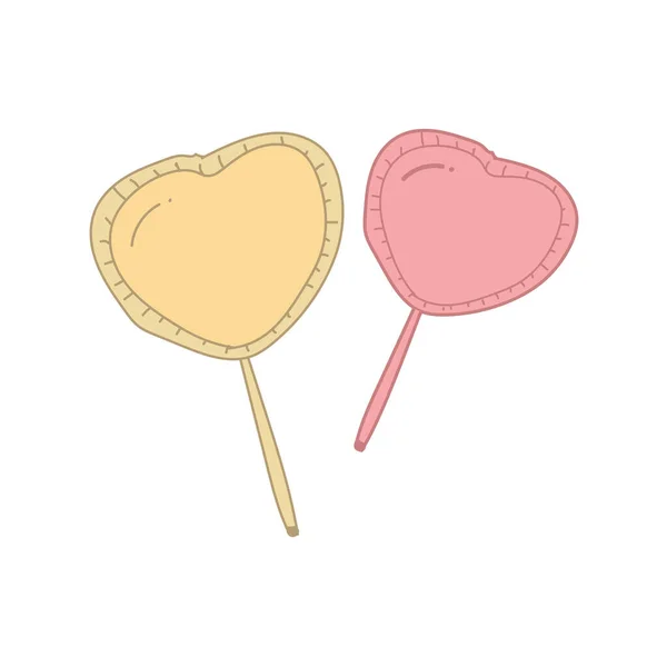 Hand Drawn Candy Lollipop Party Vector Elements Illustration — Stockvector