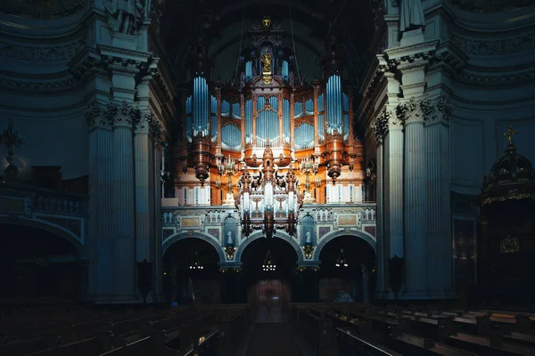 Organo Storico Sauer Nella Cattedrale Berlino — Foto Stock