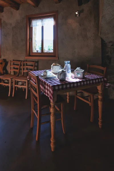 Breakfast Table Simplicity Rural Bad Breakfast — Stock Photo, Image