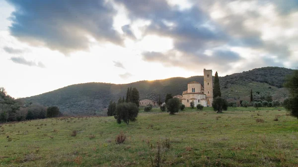 Toscana Italia Abadía Sant Antimo —  Fotos de Stock