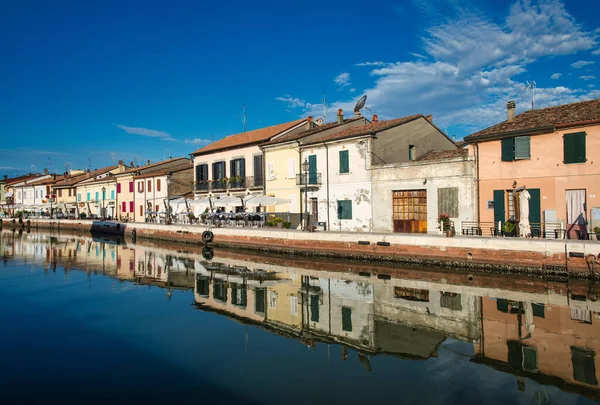 Häuser Port Canale Cesenatico Adria Italien — Stockfoto