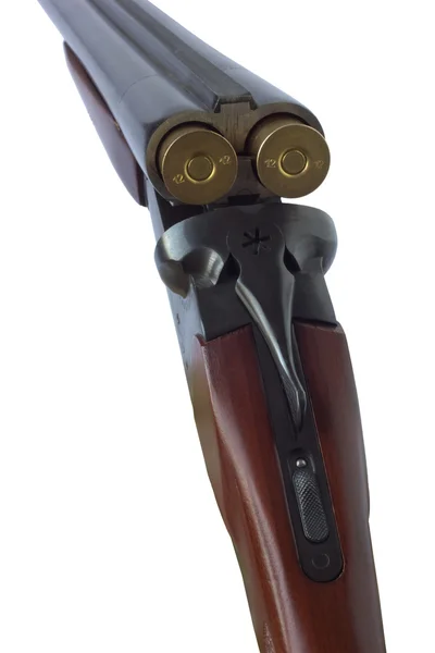 Dubbele shotgun geïsoleerd — Stockfoto