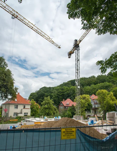 Будівництво під будівництво — стокове фото