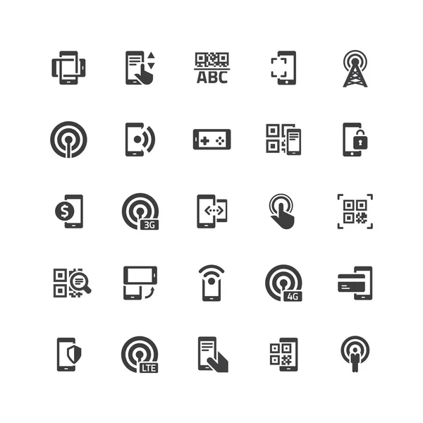 Conjunto de ícones de comunicação — Vetor de Stock