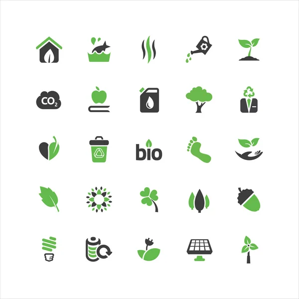 Eco Icons Set — Stock Vector