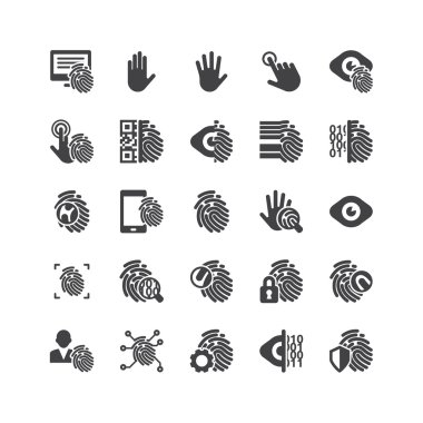 Biyometrik Icons set