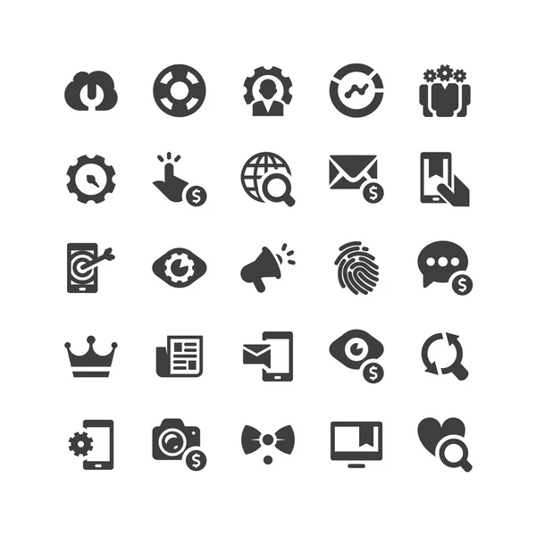 SEO icons set — Stock Vector