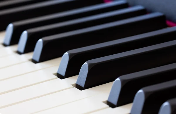 Piano toetsen close-up — Stockfoto