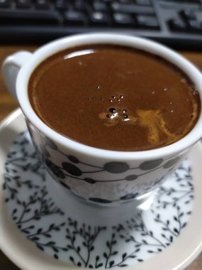 Sabah bir fincan kahve.