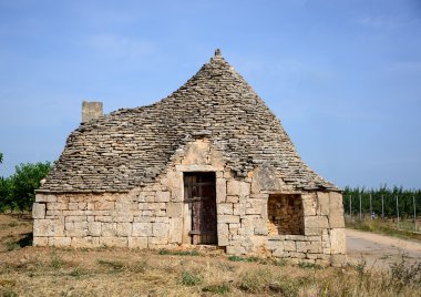 Trulli kulübeleri puglia bölgesinde, İtalya