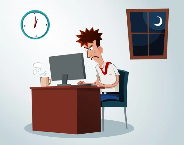 Vectores de stock de Oficina desordenada, ilustraciones de Oficina