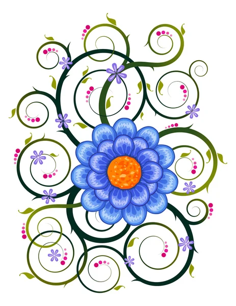 Floral ornament — Stock Vector