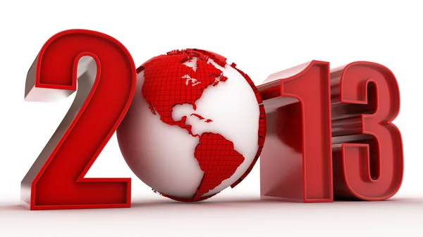 High tech and technology style 2013 happy new year celebration — Stock Photo, Image