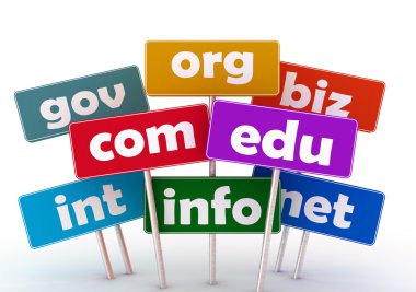 Domain names and internet concept clipart