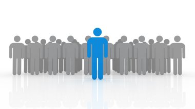 lider. kavram. illüstrasyon