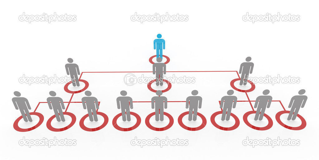 Teamwork and leadership concepts 3d illustration