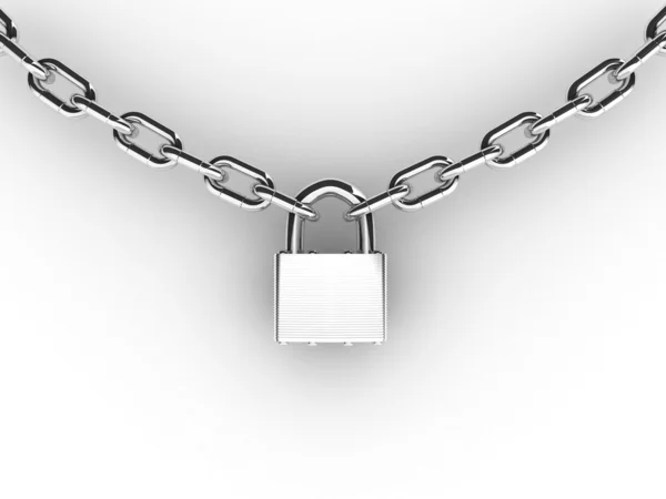 Chain with lock — Stock Photo, Image