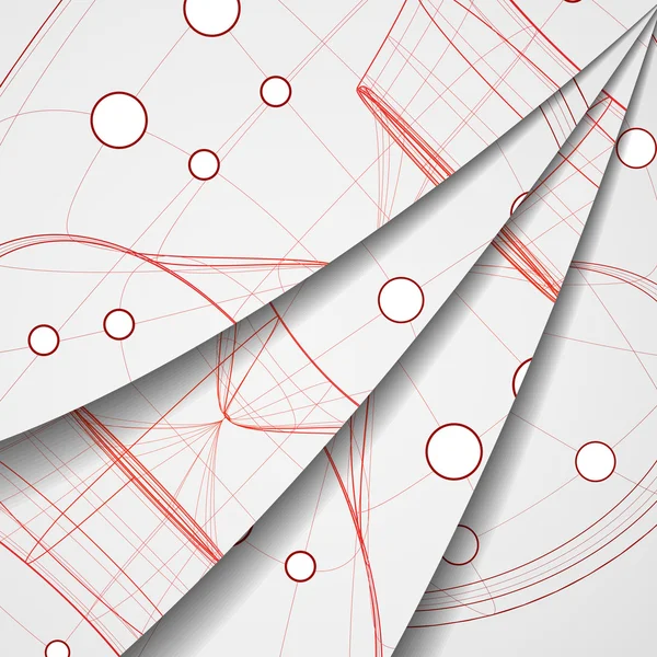 Illustrazione circuito stampato . — Vettoriale Stock