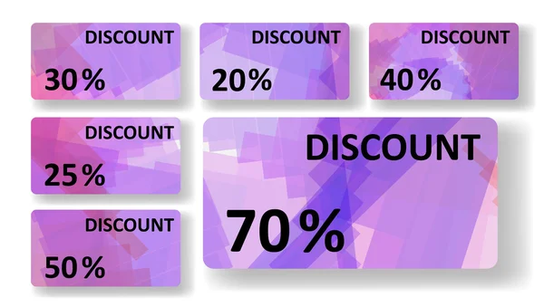 Abstract discount cards — Stock Vector