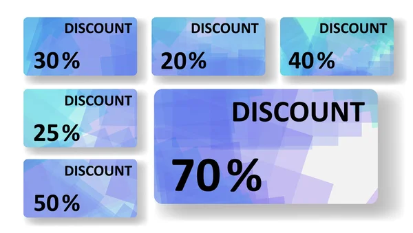 Abstract discount cards — Stock Vector