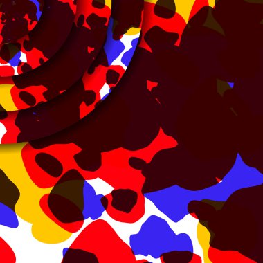 soyut renkli resimde.