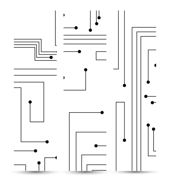 Bannière de carte de circuit pour votre conception . — Image vectorielle