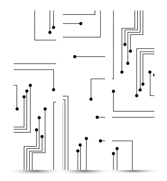 Circuit board banner til dit design . – Stock-vektor