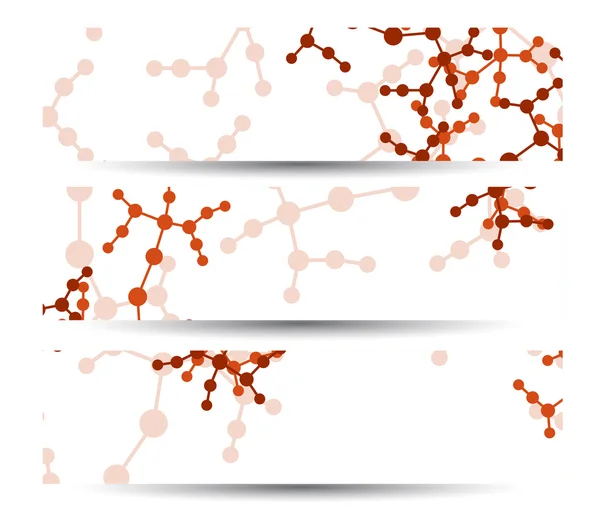 あなたの設計のための dna バナー. — ストックベクタ