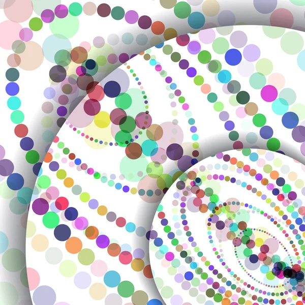 Illustration des cercles abstraits . — Image vectorielle