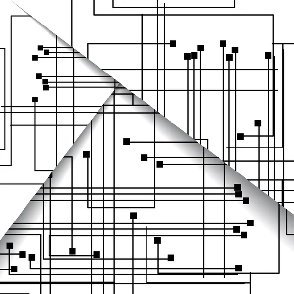 Illustration de carte de circuit . — Image vectorielle
