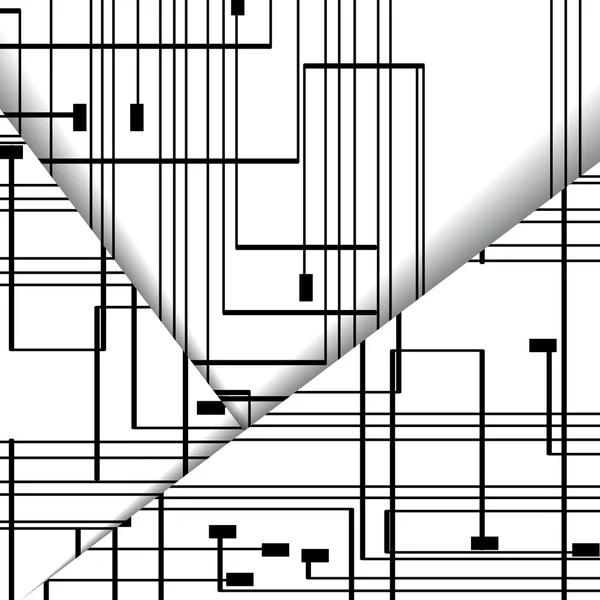 Illustrazione circuito stampato . — Vettoriale Stock