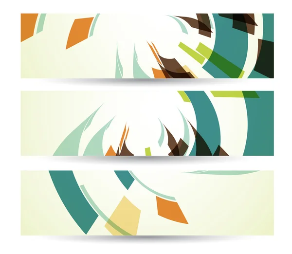 Banner astratto per il tuo design, illustrazione digitale colorata . — Vettoriale Stock