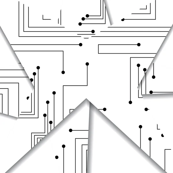 回路基板の図 — ストックベクタ