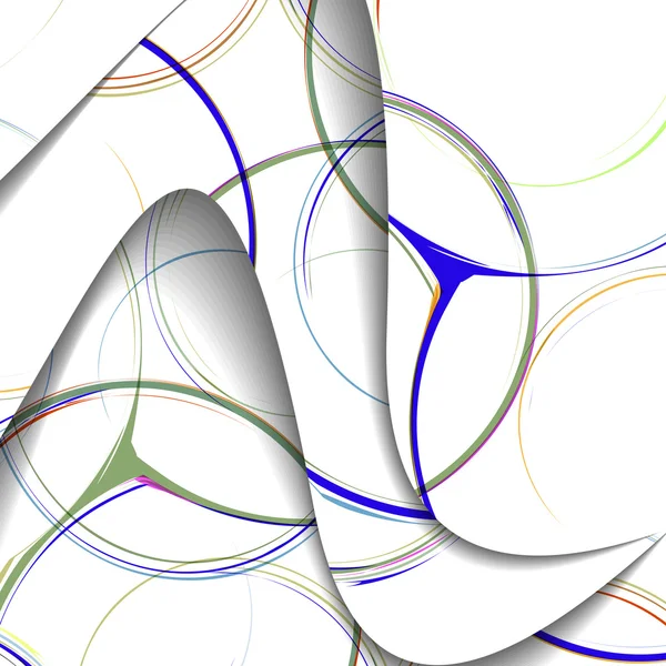 Abstracte illustratie, kleurrijke swirl samenstelling. — Stockvector