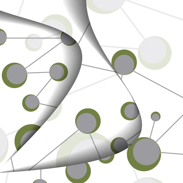 DNA färgglada illustration. — Stockový vektor