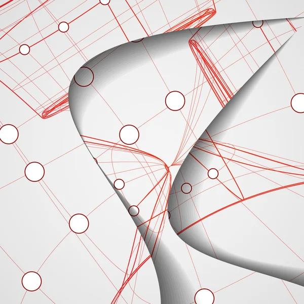 Illustrazione circuito stampato — Vettoriale Stock