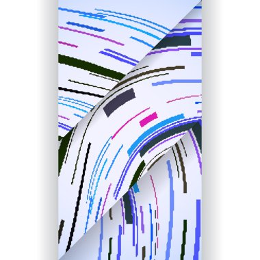 soyut renkli resimde