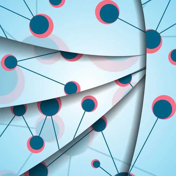 Ilustración colorida del ADN — Vector de stock