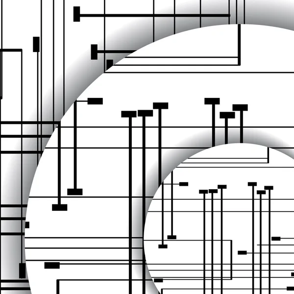 Illustrazione circuito stampato — Vettoriale Stock