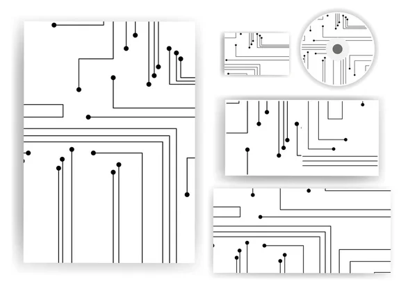 Schreibwaren-Set für Ihr Design — Stockvektor